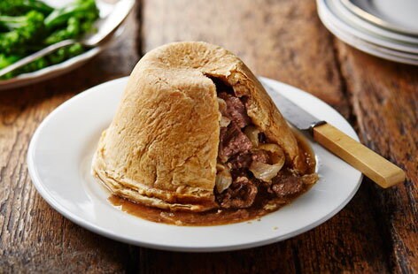 Image of "Classic steak and kidney pudding "