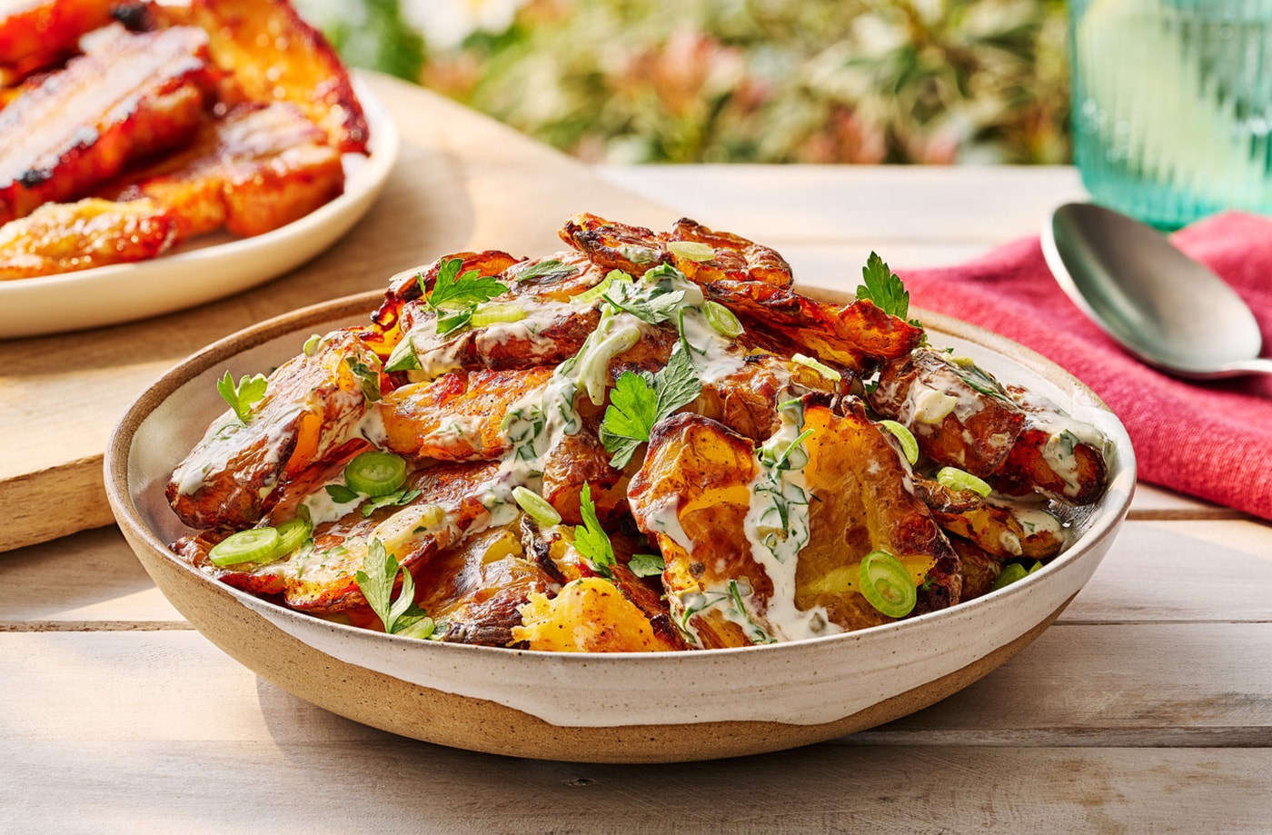 Crispy potato salad