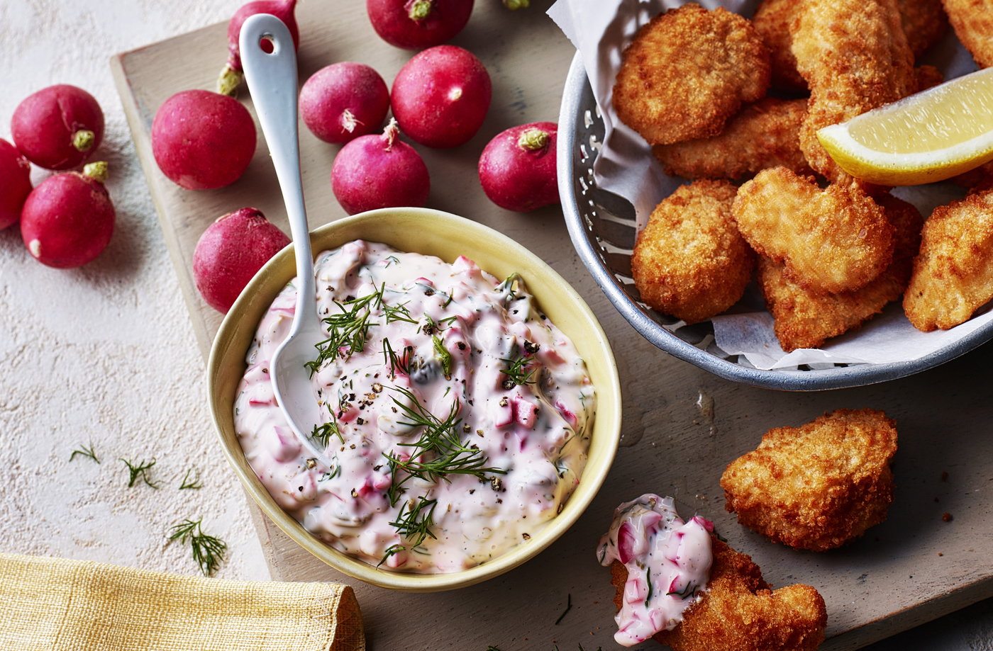 Radish tartare sauce