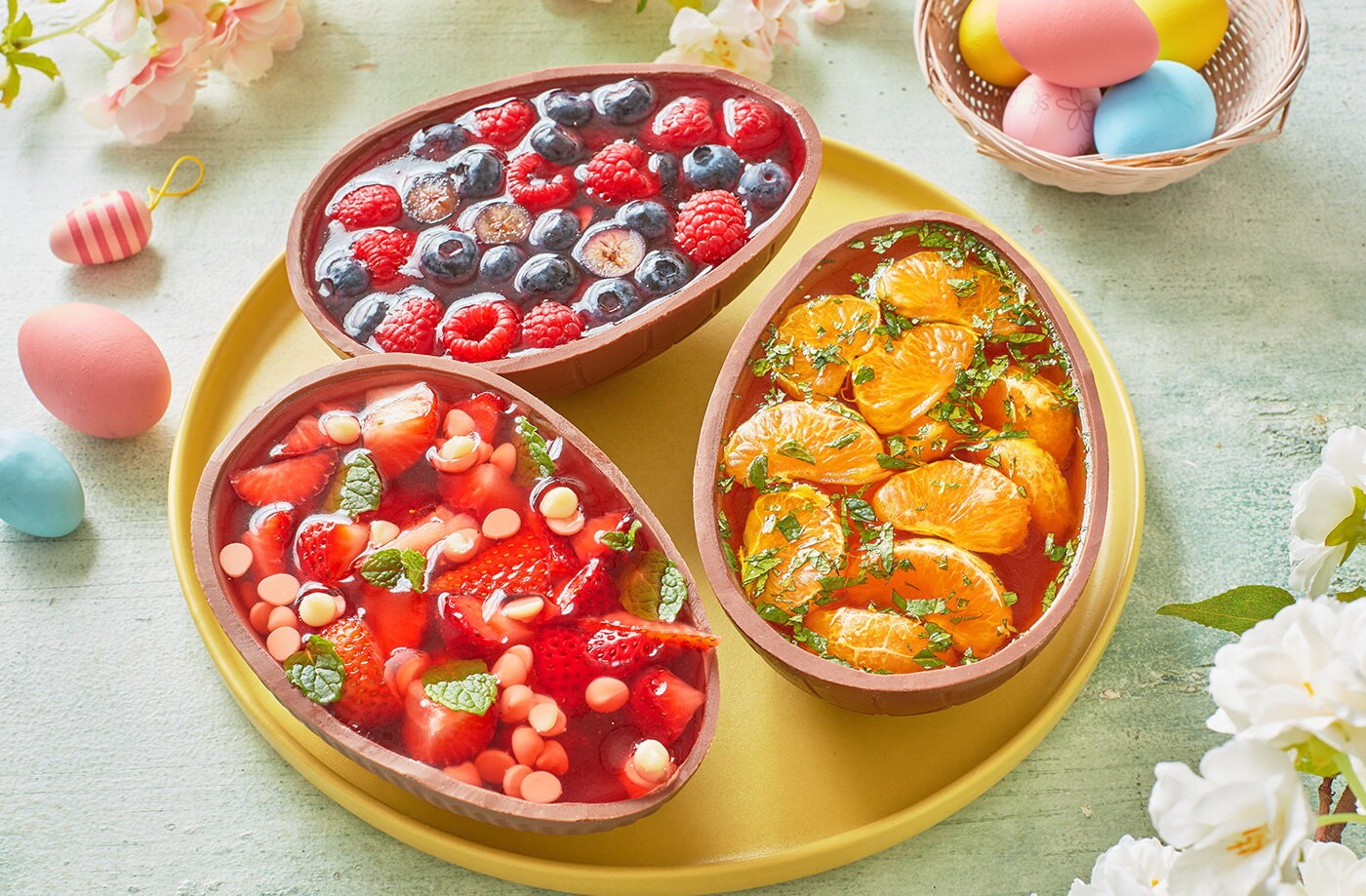 Jelly-filled Easter eggs