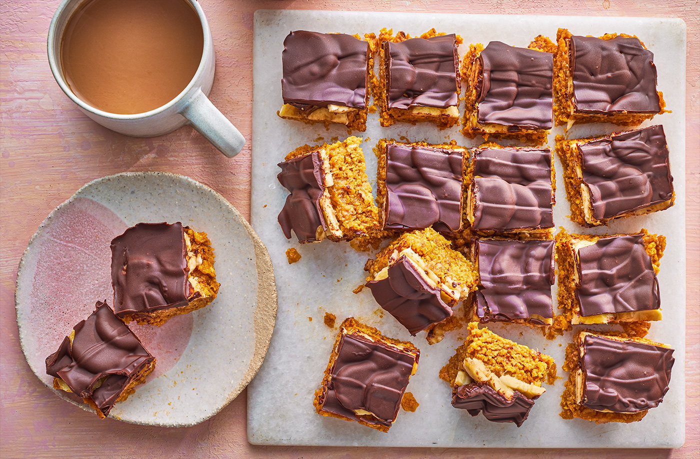 Banana peanut cornflake bars