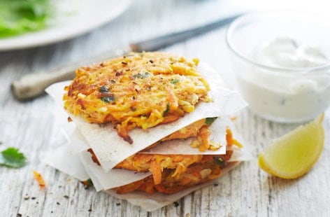 Image of "Carrot, cumin and coriander fritters"