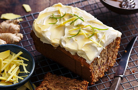 Image of "Ginger, date and oat loaf"