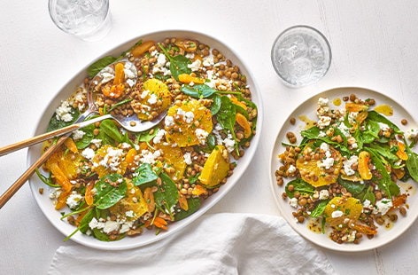 Image of "Spiced lentil and spinach salad"