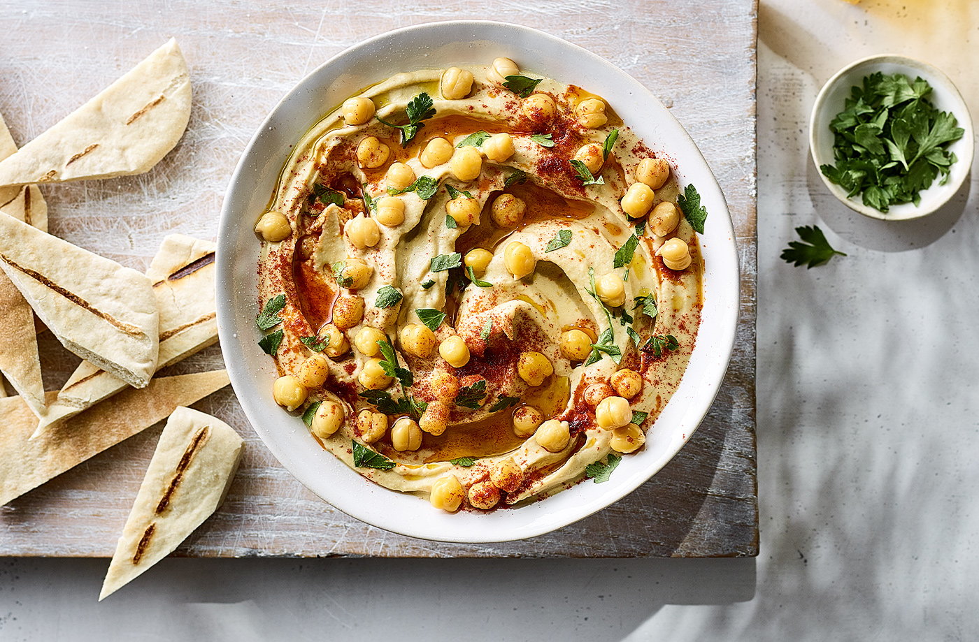 Big-batch houmous