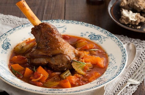 Image of "Leave-in-the-oven lamb shanks"