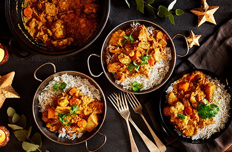 Image of "Christmas leftover veg korma"