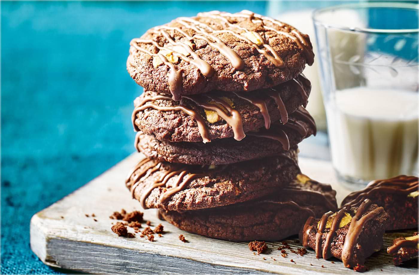 Triple chocolate cookies