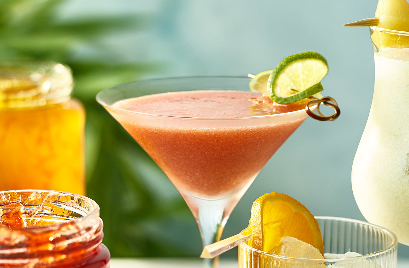 Strawberry jam daiquiri