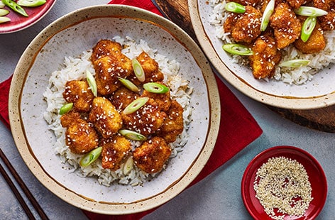 Image of "Air-fryer crispy honey garlic chicken"