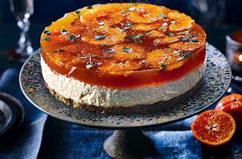 Image of "Mulled white wine cheesecake"