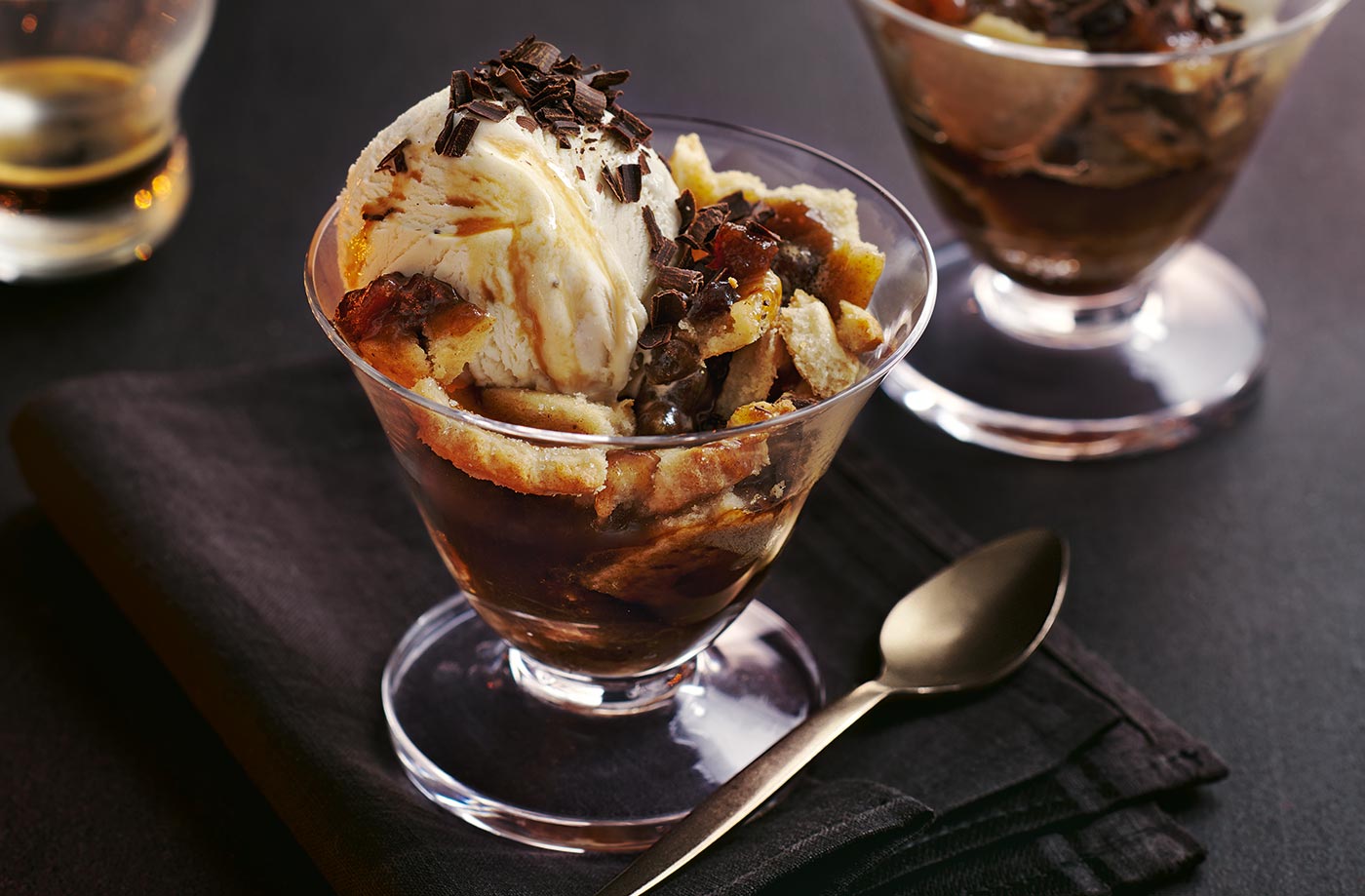 Mince pie affogato