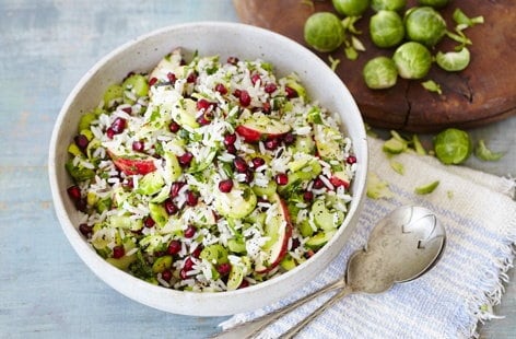 Image of "Sprout, celery and wild rice salad"