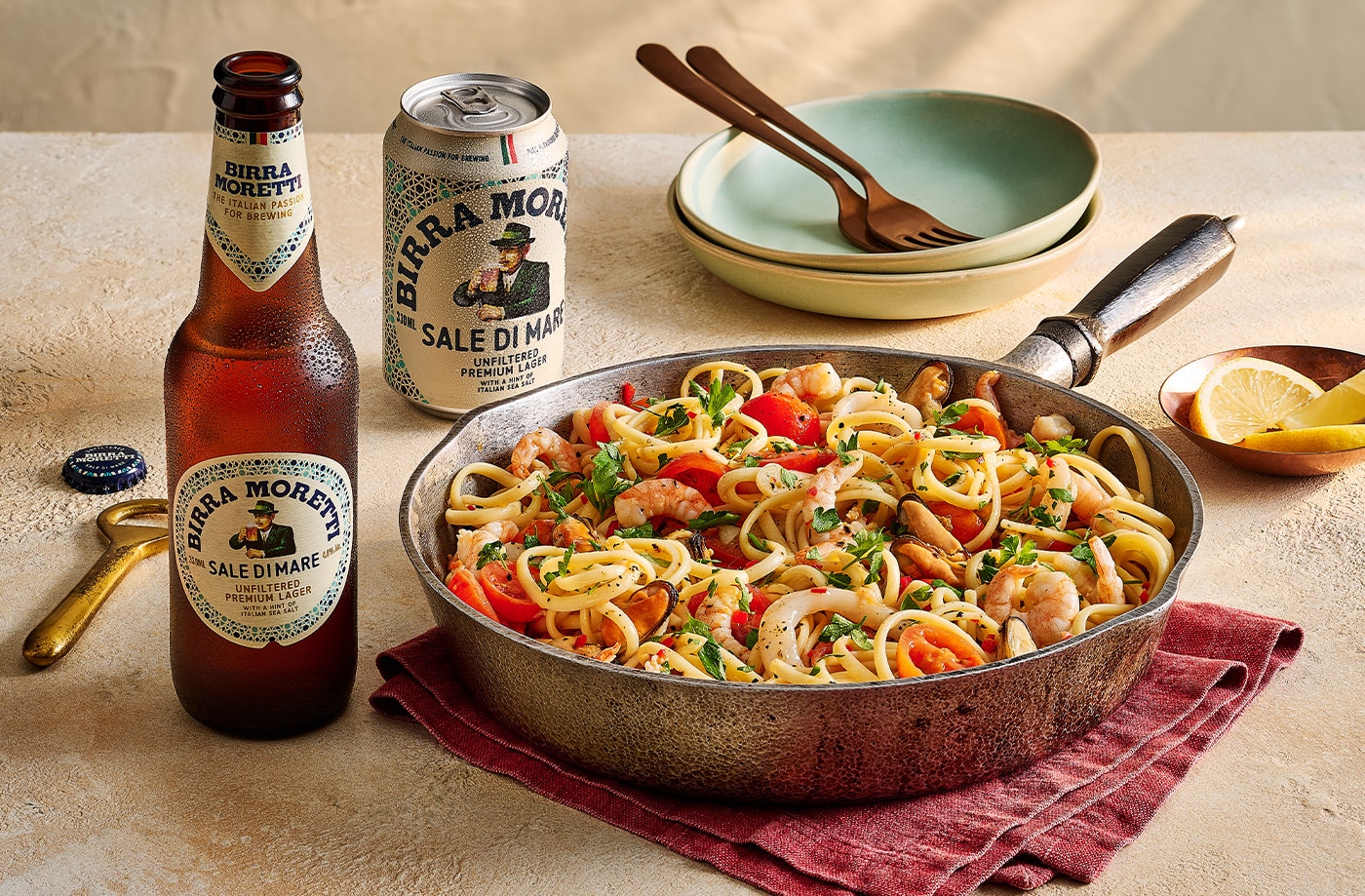 Seafood linguine