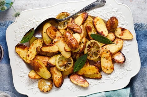 Image of "Roast potatoes with lemon and bay"