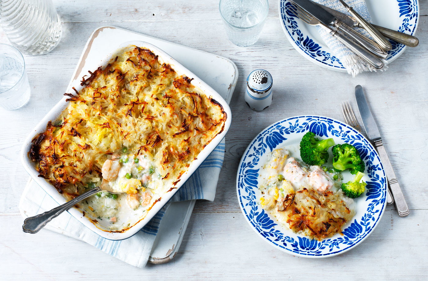 Healthy fish pie