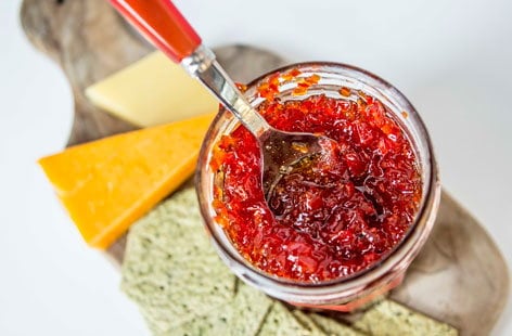 Image of "Red pepper and chilli jam"