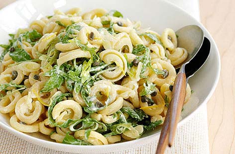 Image of "Pasta salad with rocket & crème fraîche "