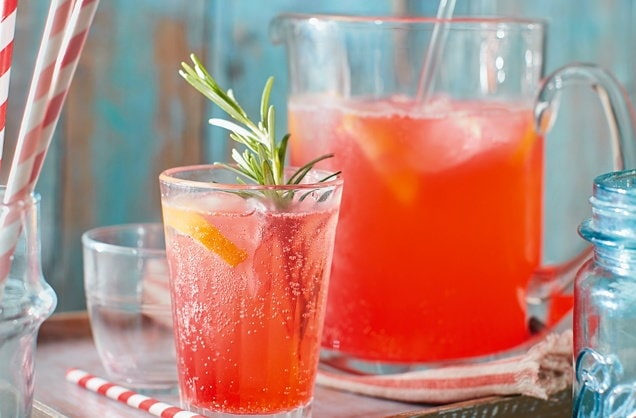 Ginger pink lemonade