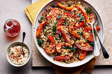 Image of "Harissa-roasted squash salad"