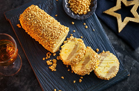 Image of "Roll 'n' slice spiced brandy butter"