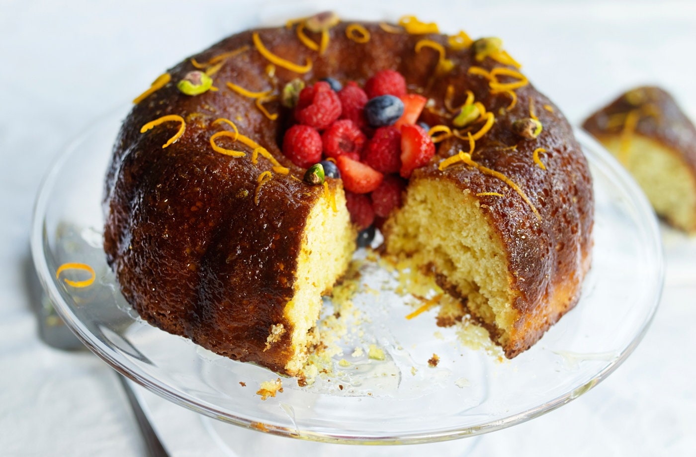 Boozy orange savarin