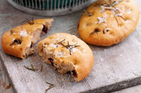 Image of "Mini rosemary and sundried tomato focaccia"