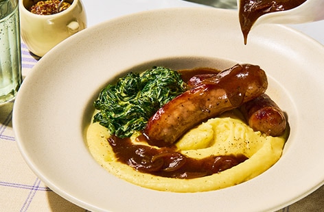 Image of "Sausages with aligot"
