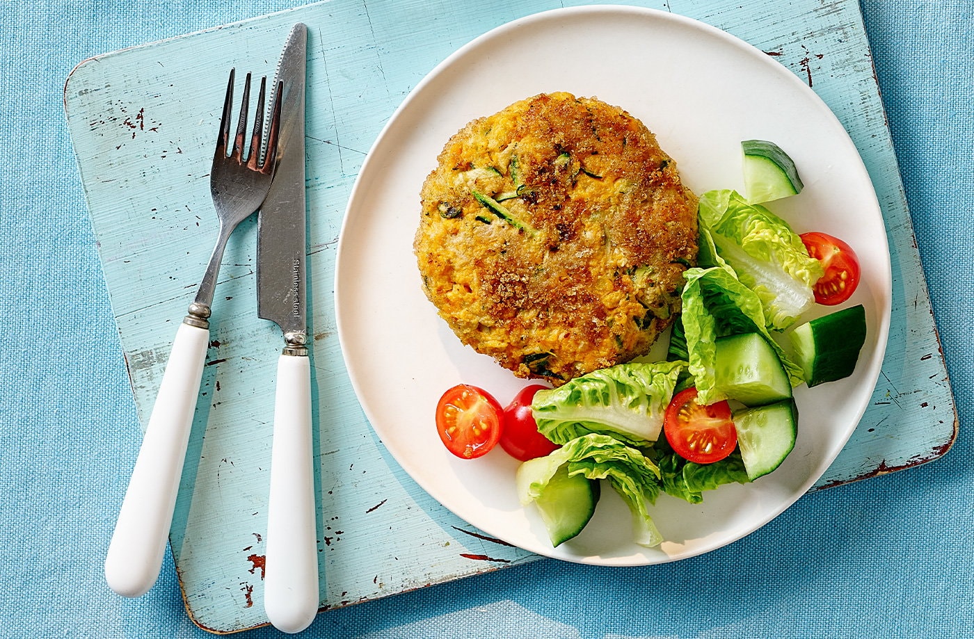 Sweet potato salmon fishcakes