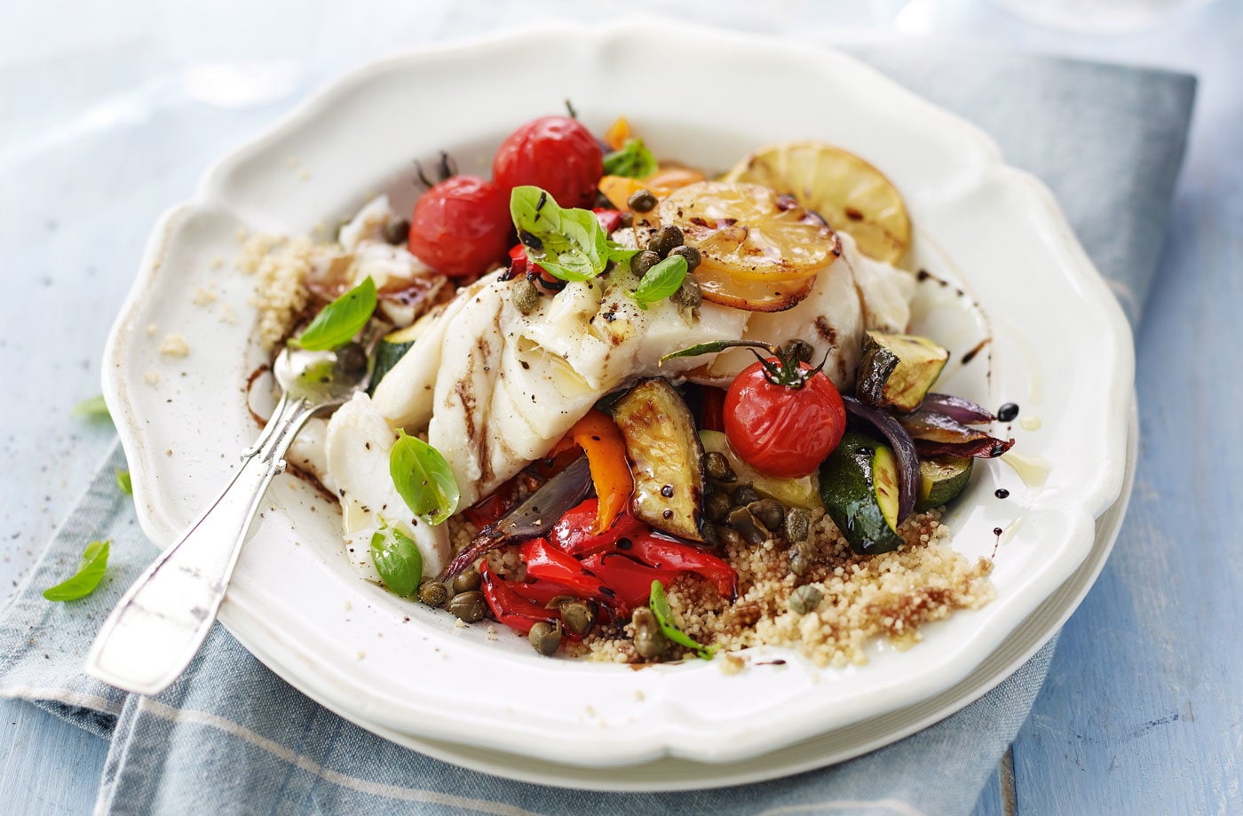 Roasted provençal fish