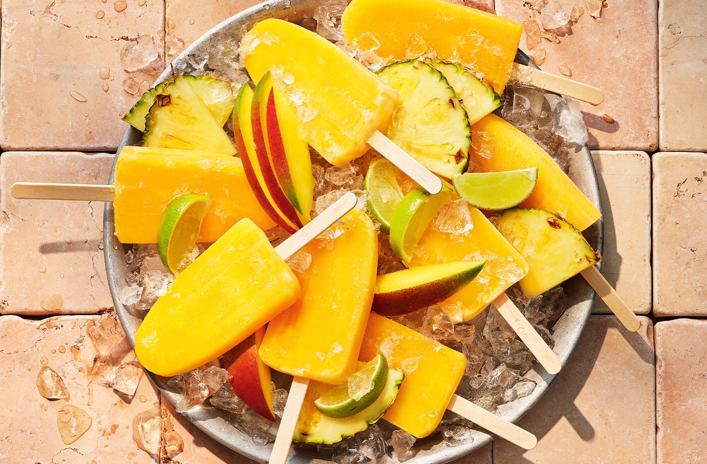 Susana Villasuso's mango and pineapple paletas