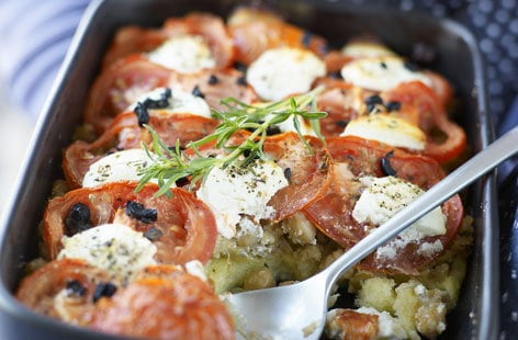 Fennel and goat's cheese tian