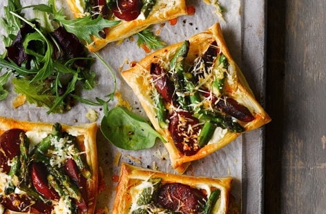 Image of "Chorizo, asparagus and manchego tarts"