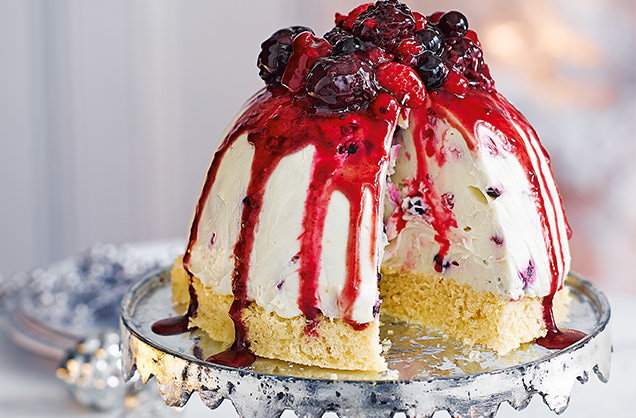 White chocolate bombe