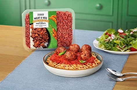 Image of "Spaghetti and meatballs"