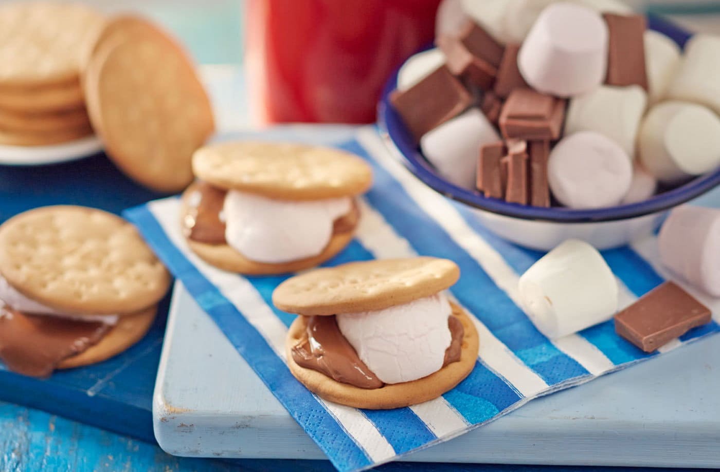 Easy BBQ s'mores