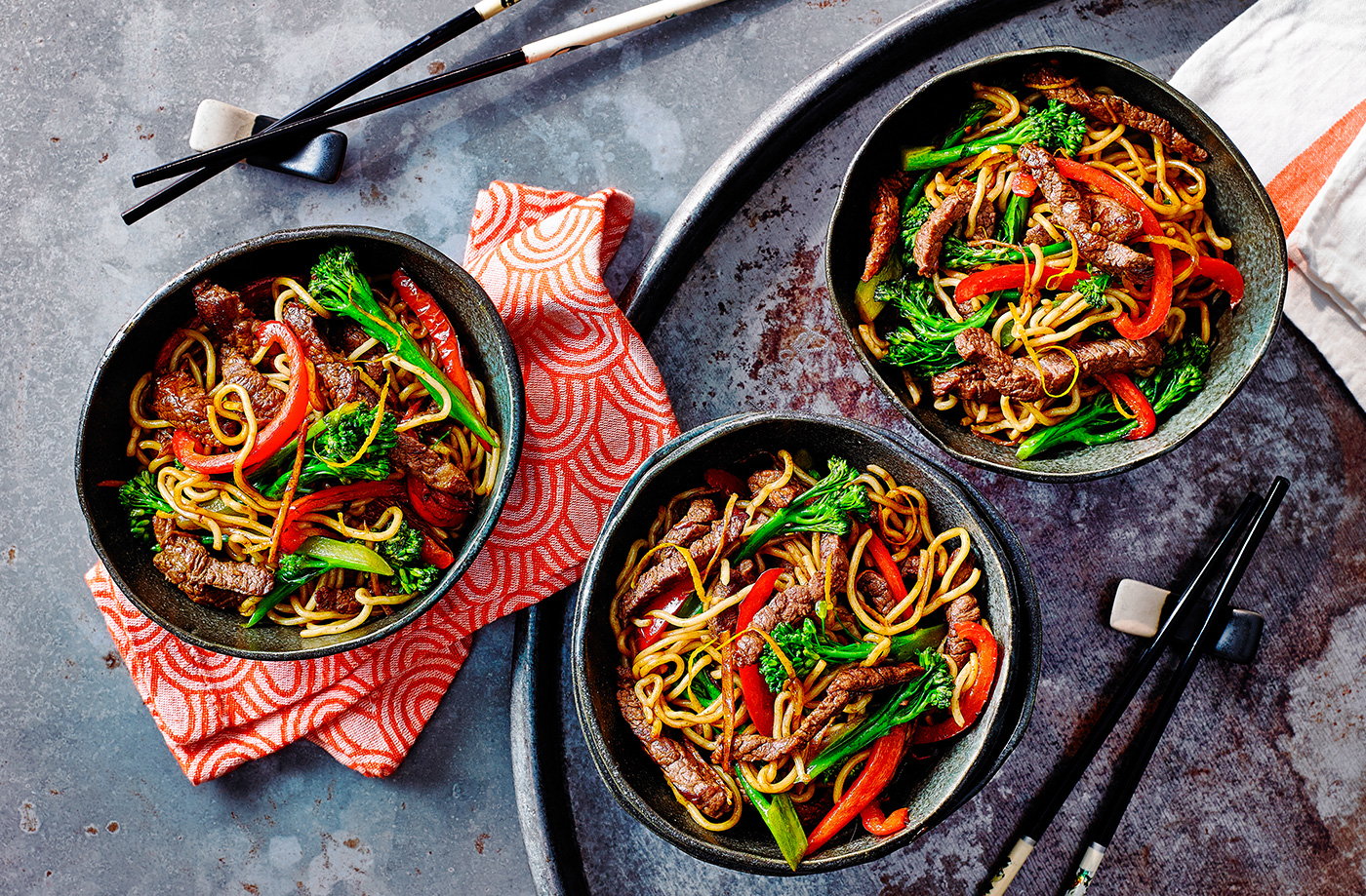 Broccoli and beef stir-fry