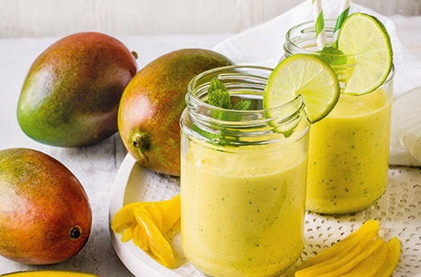 Image of "Lime and mango smoothie"