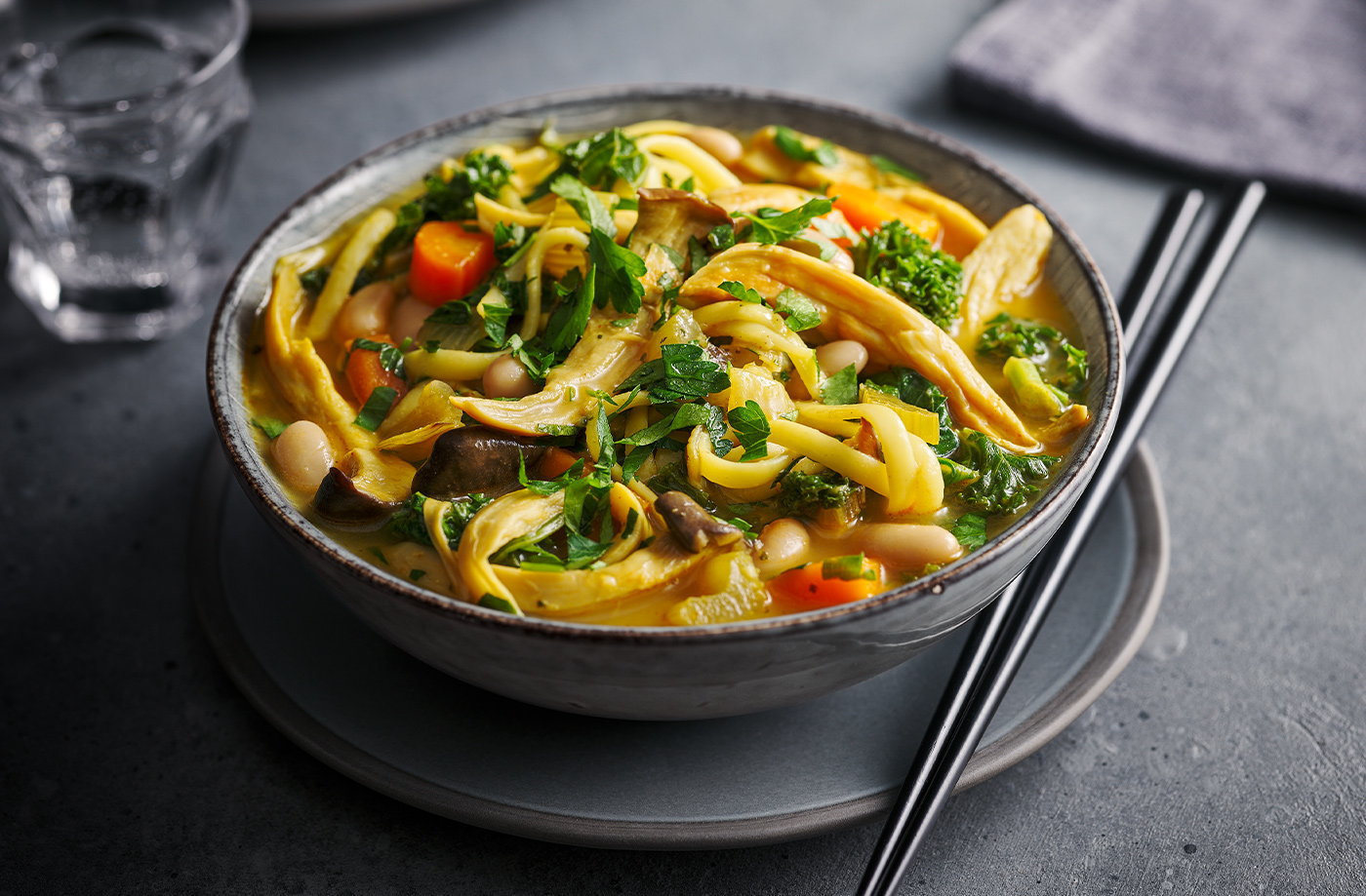 ‘No chicken’ noodle soup