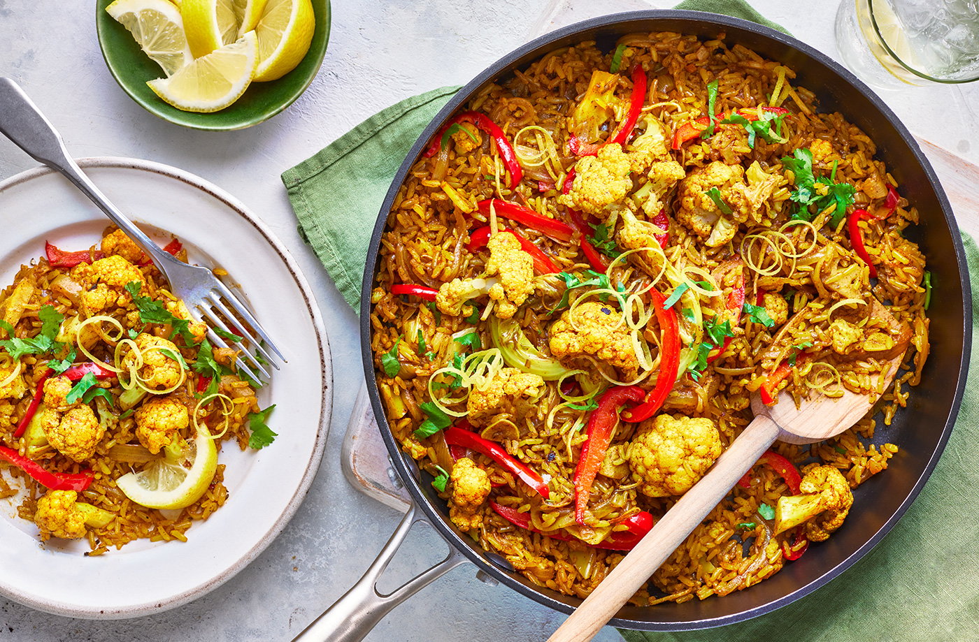 Cauliflower biryani