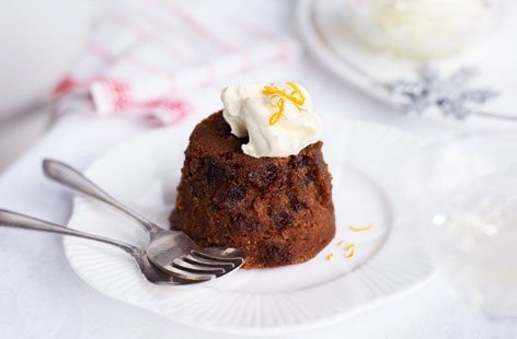 Individual Christmas puds