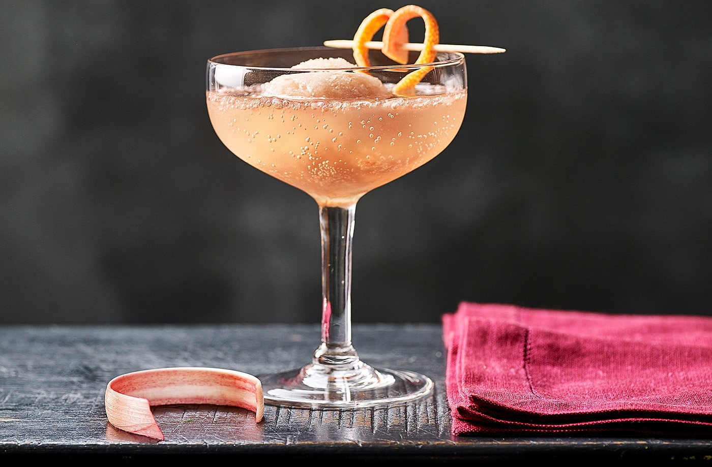 Red grapefruit sgroppino