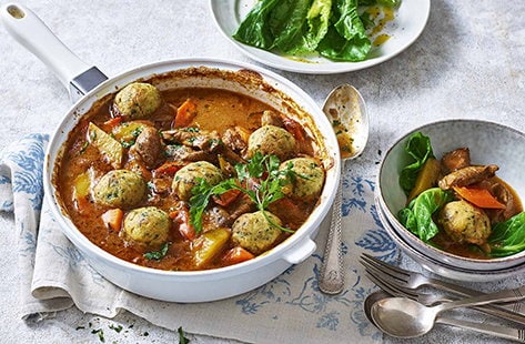 Image of "Lamb casserole with dumplings"