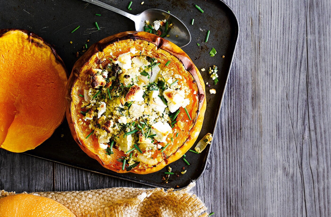 Twice-baked pumpkin