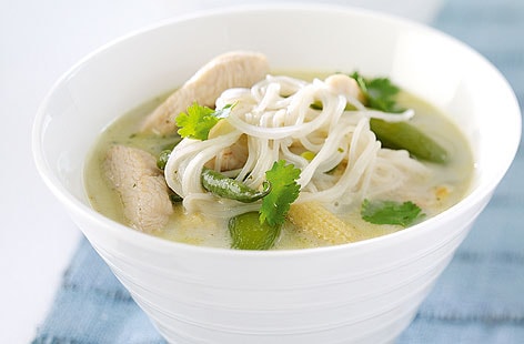 Image of "Coconut chicken noodle soup "