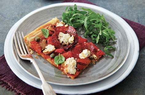 Image of "Chorizo and red pepper tart"