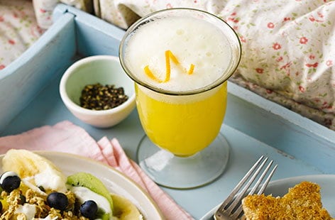 Image of "Orange sherbet breakfast punch"