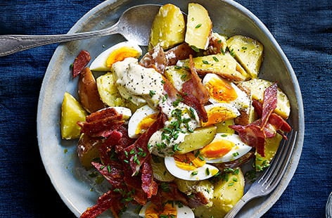 Crispy bacon and egg salad