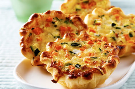 Image of "Mini vegetable quiches"
