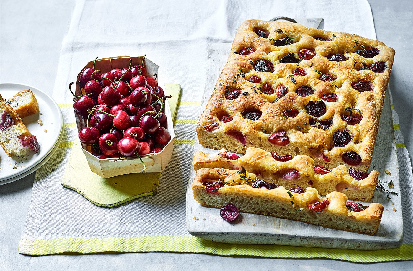 Cherry focaccia